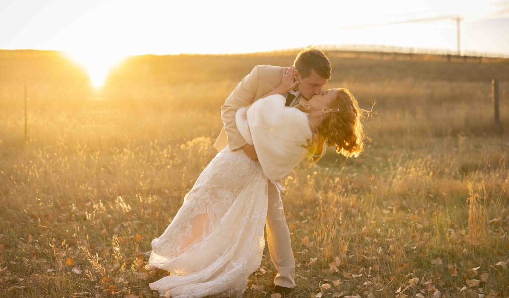 Fall Wedding Sunset